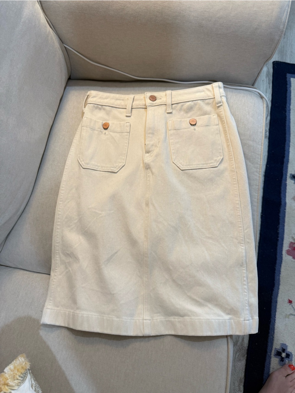 Banana Republic Cream/ Khaki Skirt